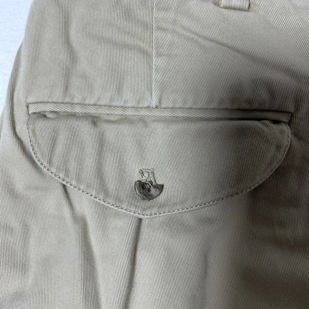 VINTAGE Polo Ralph Lauren  Shorts Khaki Chino Pleated Preppy Men's Size 40‎